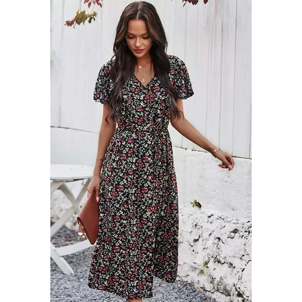 Robe de Soirée Bohème Chic – Léontine