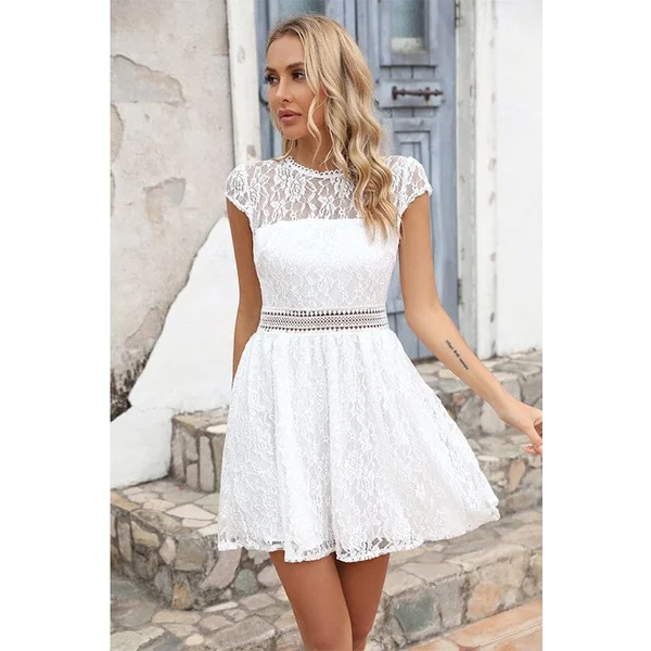 Robe Dentelle Courte Pour Mariage Champêtre