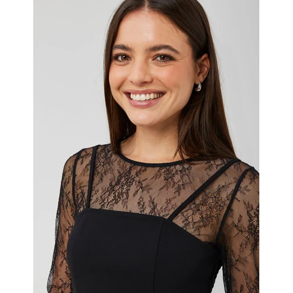 Robe dentelle Noir