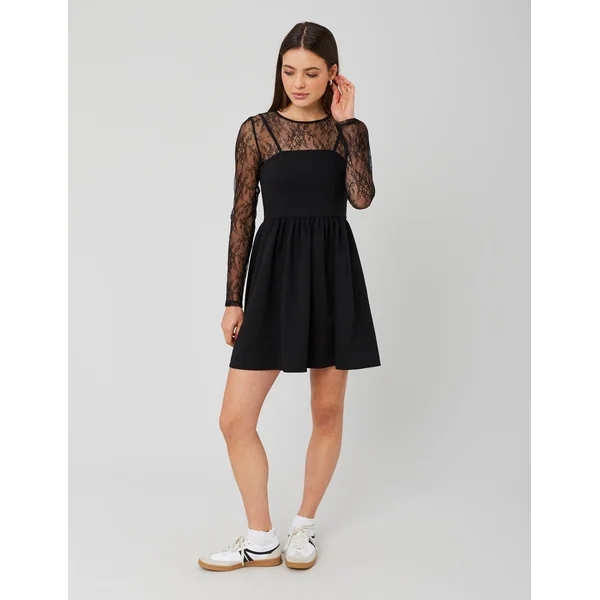 Robe dentelle Noir