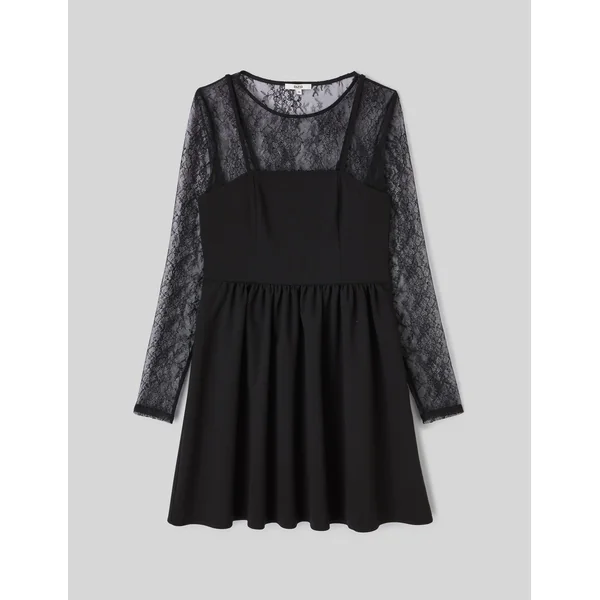 Robe dentelle Noir