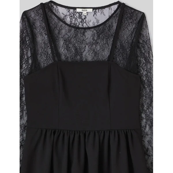 Robe dentelle Noir