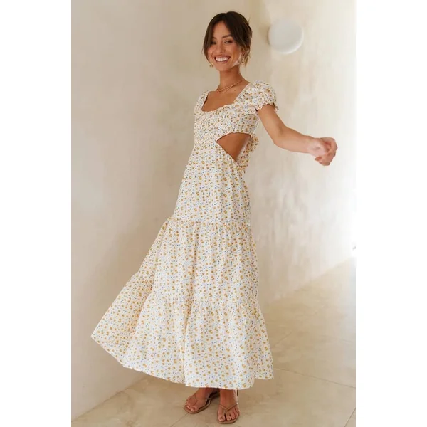 Robe Fleurie Vintage Champêtre