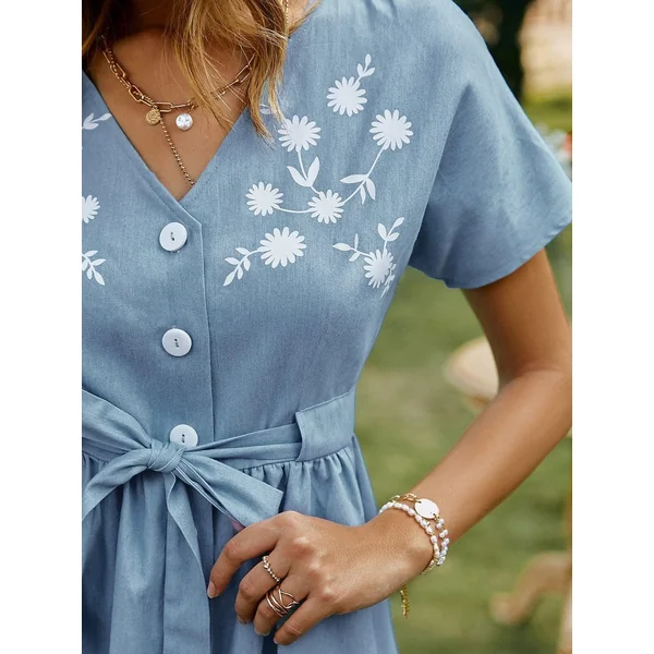 Robe Florale De Vacances