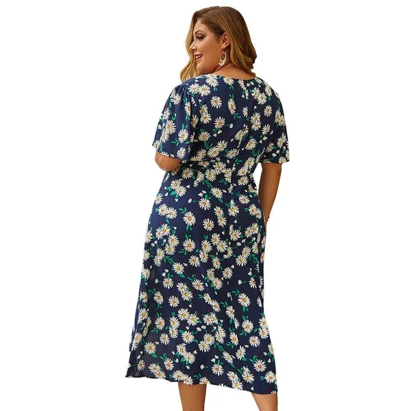 Robe Grande Taille Fashion Fleurie
