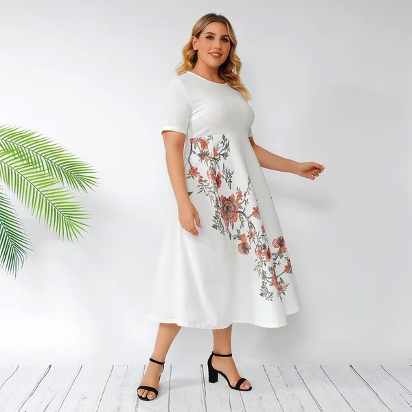 Robe Grande Taille Imprimé Floral
