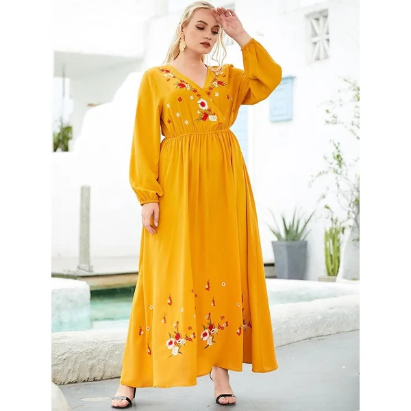 Robe Jaune Rétro