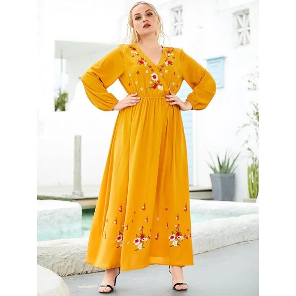 Robe Jaune Rétro