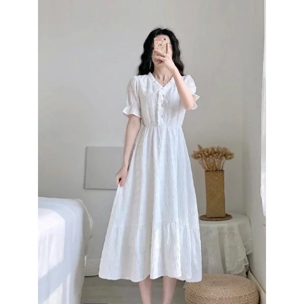 Robe Longue Blanche Bohémienne