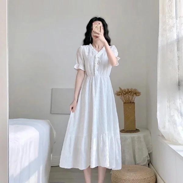 Robe Longue Blanche Bohémienne