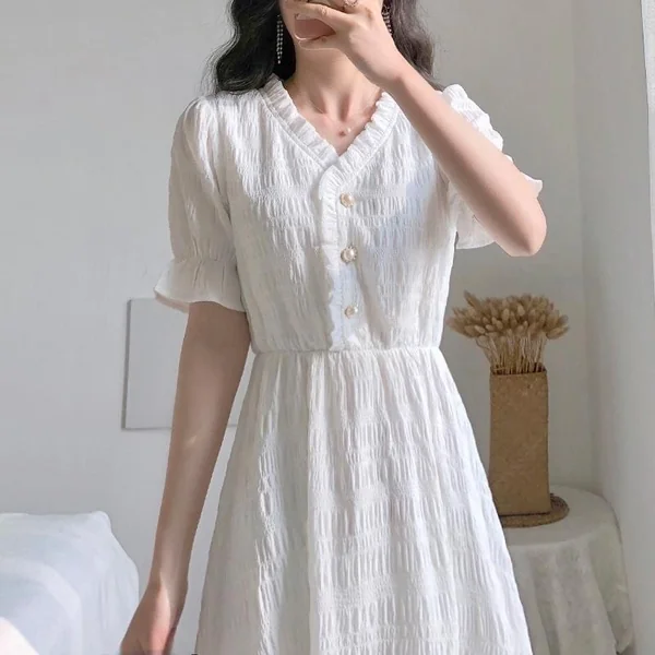 Robe Longue Blanche Bohémienne