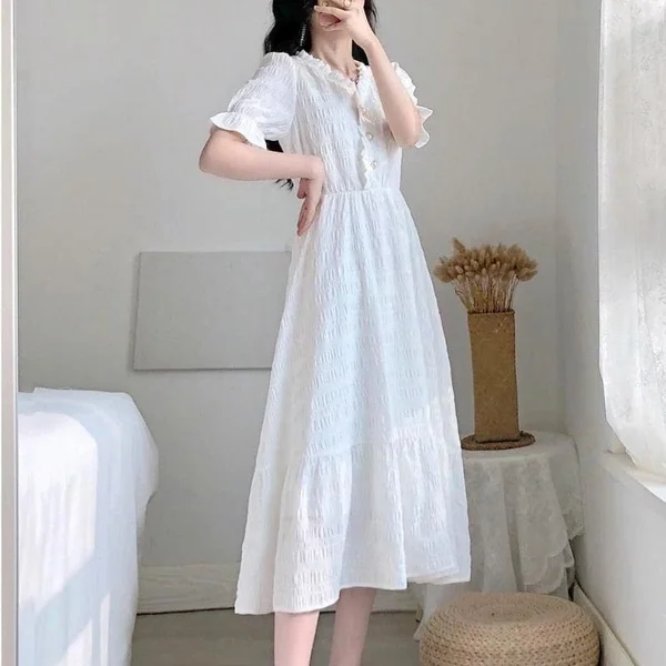Robe Longue Blanche Bohémienne