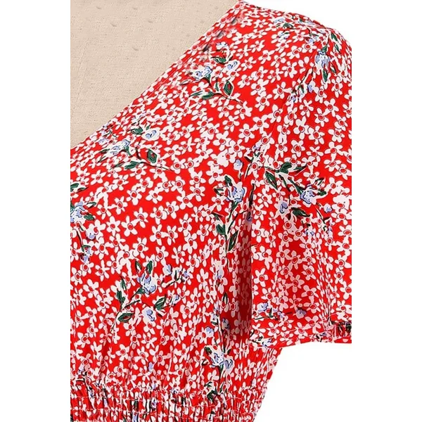 Robe Longue Bohème Chic Rouge – Frankie