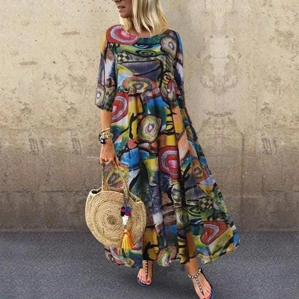 Robe Longue Bohème Coloré