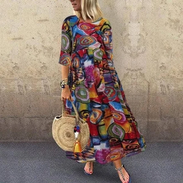 Robe Longue Bohème Coloré