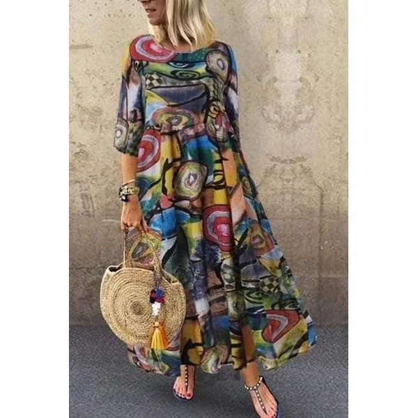 Robe Longue Bohème Coloré