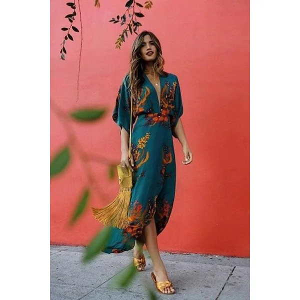 Robe Longue Bohème Fluide