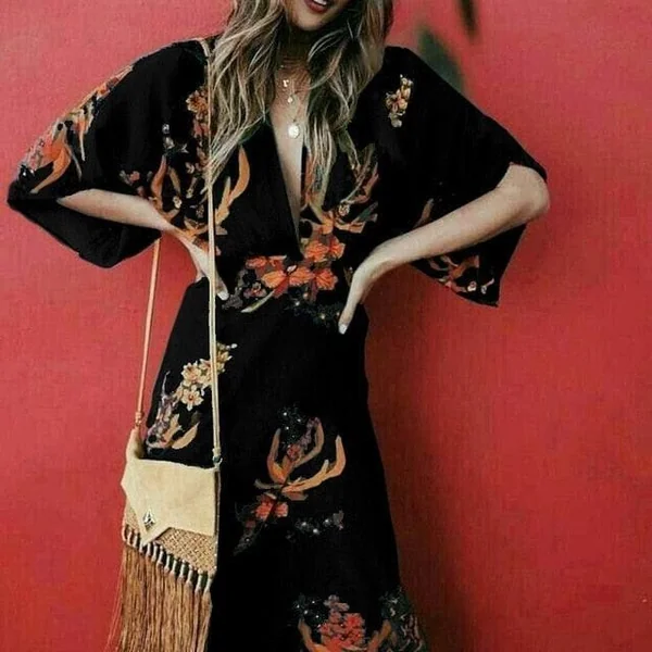 Robe Longue Bohème Fluide