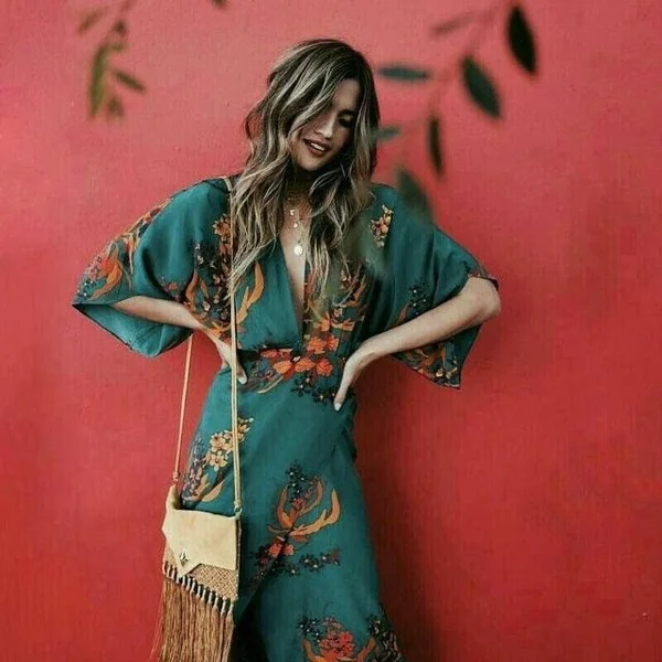 Robe Longue Bohème Fluide