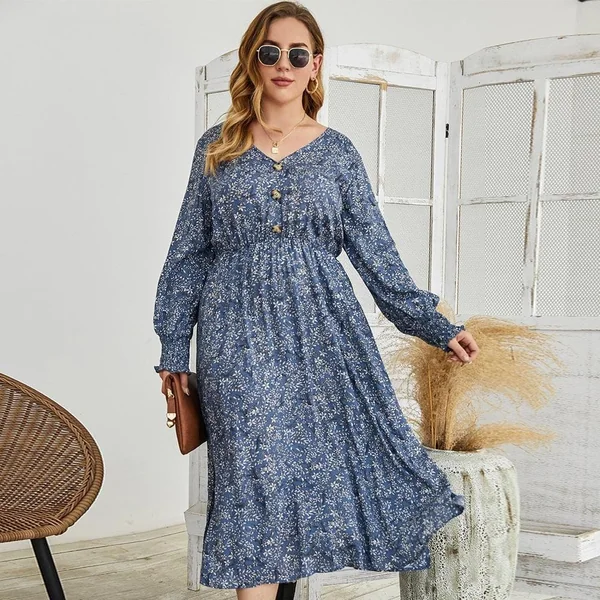 Robe Longue Bohème Grande Taille