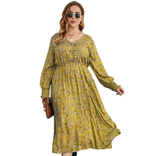 Robe Longue Bohème Grande Taille