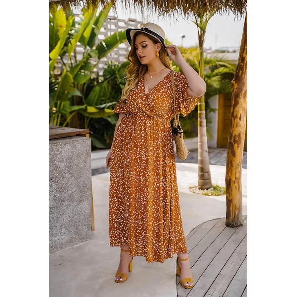 Robe Longue Bohème Jaune