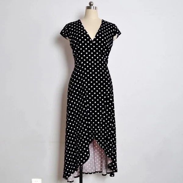 Robe Longue Bohème Pois