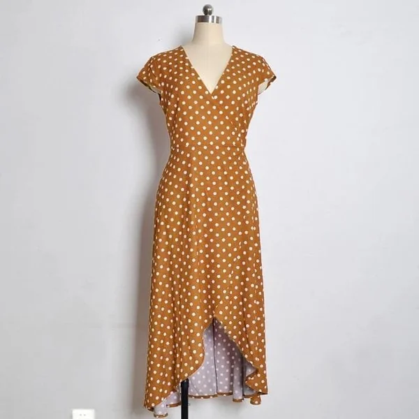 Robe Longue Bohème Pois
