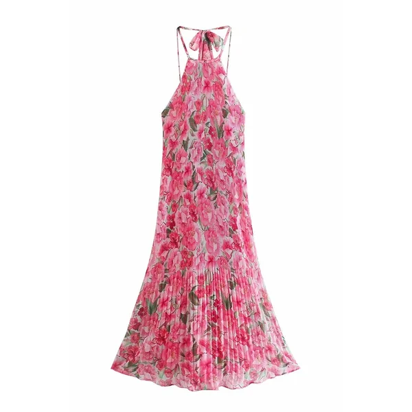 Robe Longue Bohème Rose – Ophélie