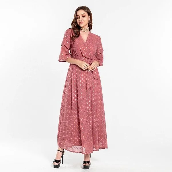 Robe Longue Bohème Rouge
