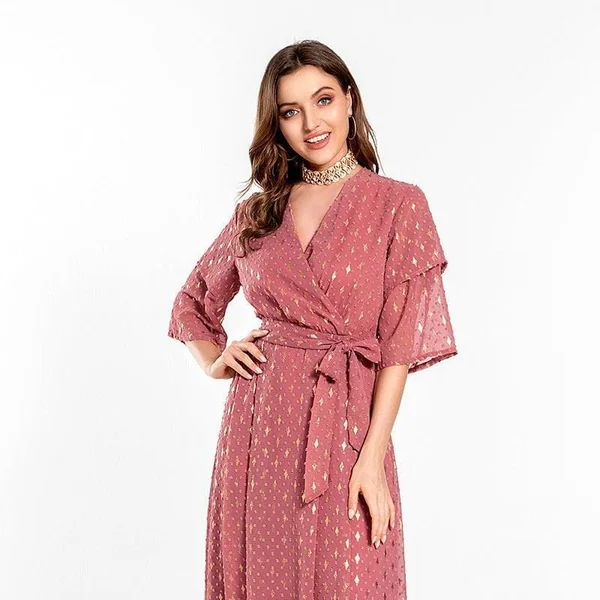 Robe Longue Bohème Rouge