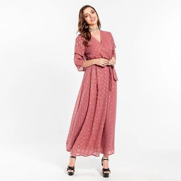 Robe Longue Bohème Rouge