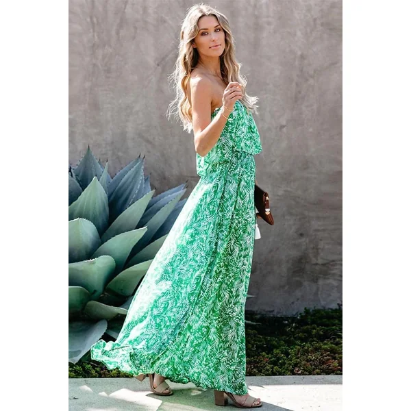 Robe Longue Bohème Sans Bretelles – Sixtine
