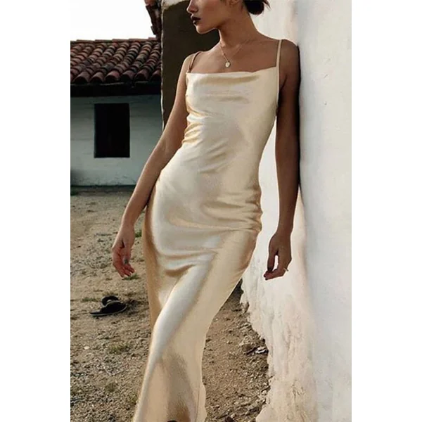 Robe Longue Bohème Sans Manches – Olympe