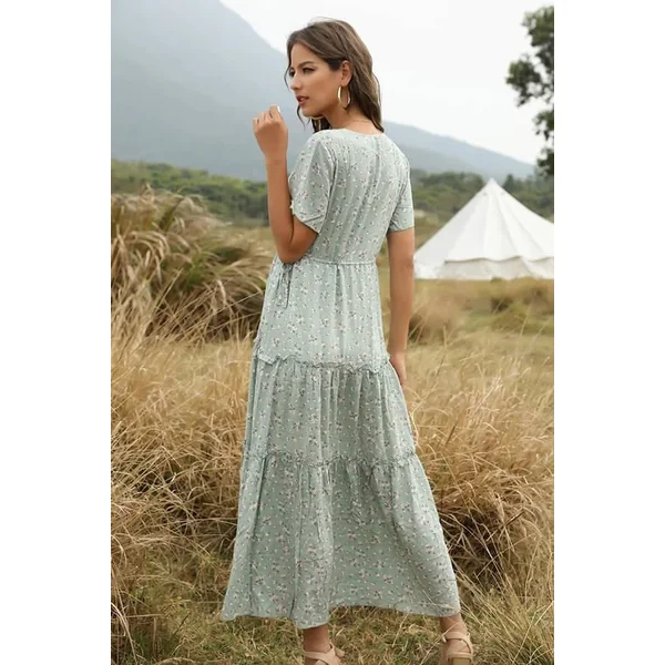 Robe Longue Champêtre Vintage