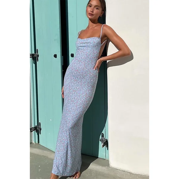 Robe Longue Dos Nu Bohème – Anouck