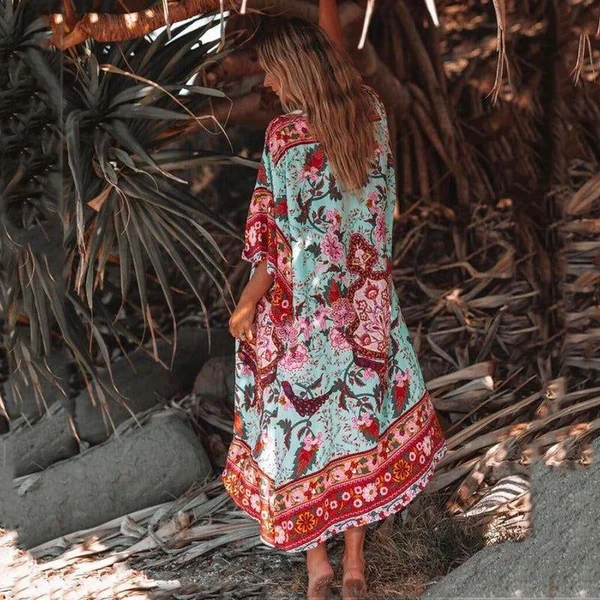 Robe Longue Femme Boheme Chic