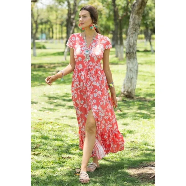 Robe Longue Fleurie Bohème Hippie
