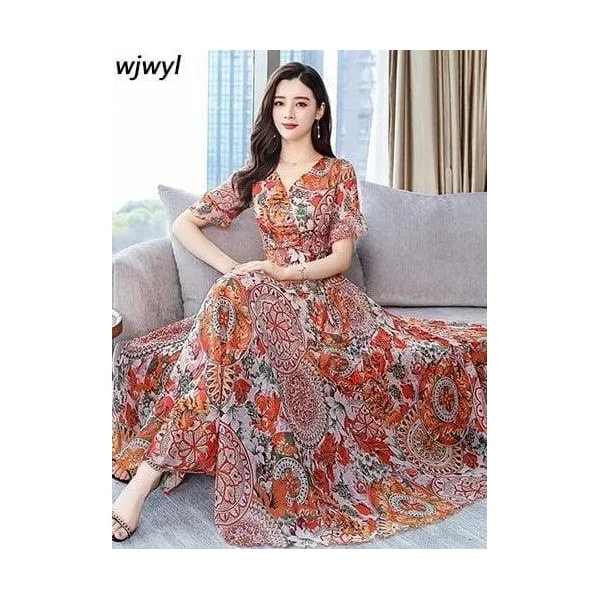 Robe Longue Fleurie Bohème