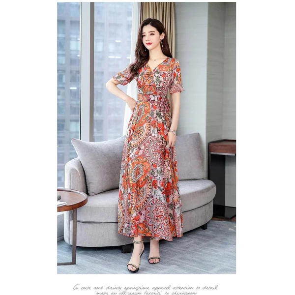 Robe Longue Fleurie Bohème