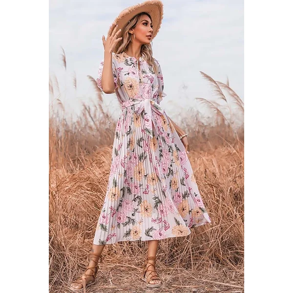 Robe Longue Fluide Imprimée Bohème – Sidonie