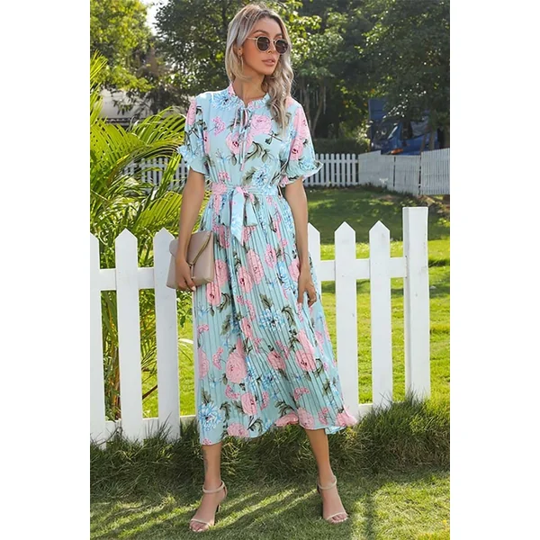 Robe Longue Fluide Imprimée Bohème – Sidonie