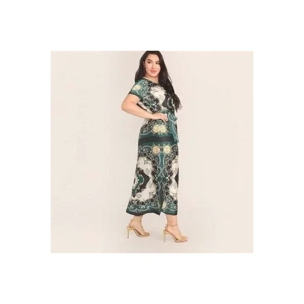 Robe longue grande taille style bohème