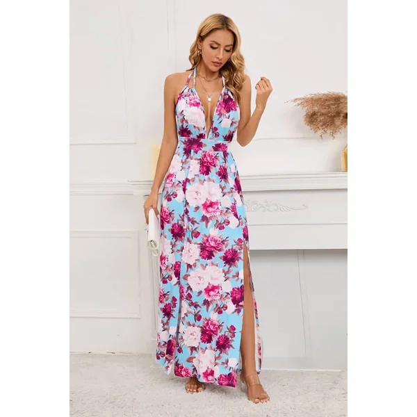 Robe Longue Imprimé Champêtre