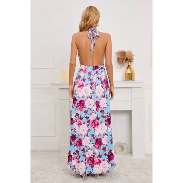 Robe Longue Imprimé Champêtre