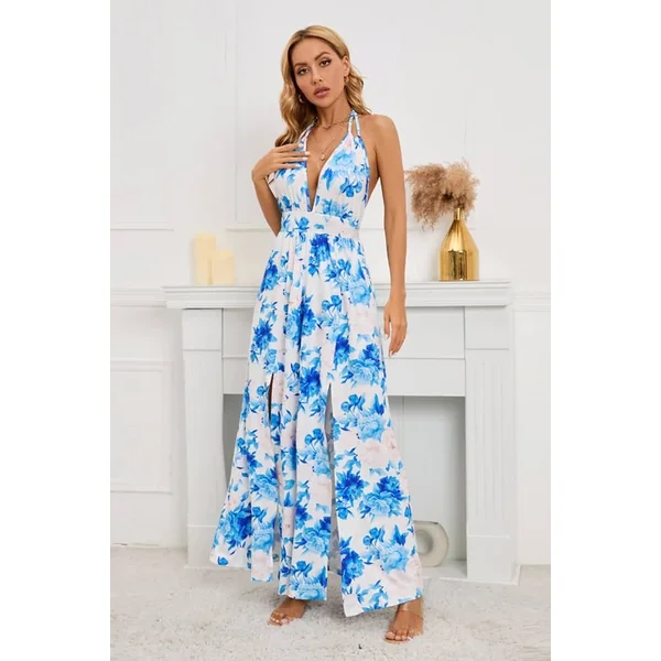 Robe Longue Imprimé Champêtre