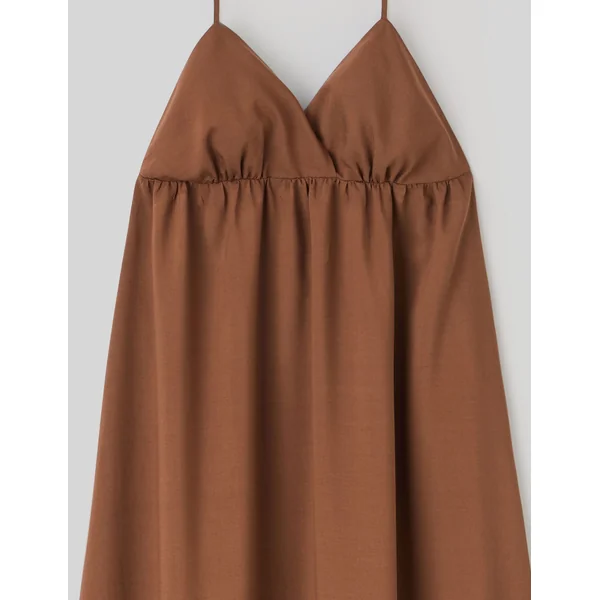 Robe longue maxi Marron