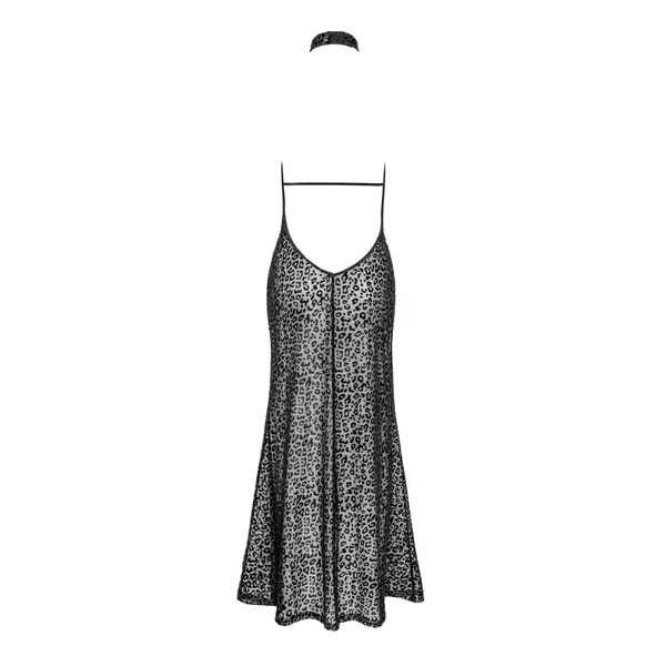 Robe longue tulle léopard F288
