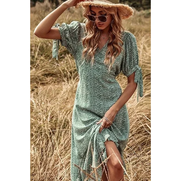 Robe Longue Verte Bohème