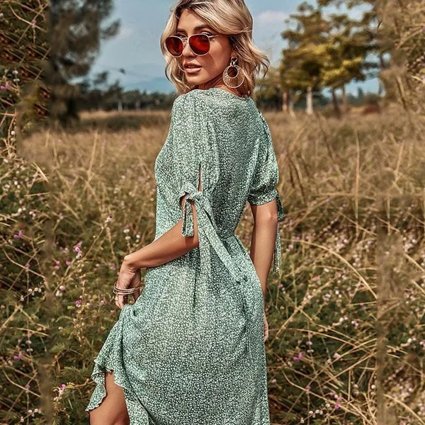 Robe Longue Verte Bohème